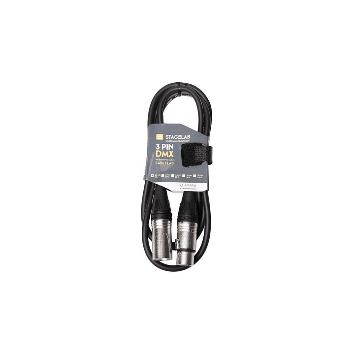 CABLE DMX 7.5 MTS. CABLELAB 3 PIN 1