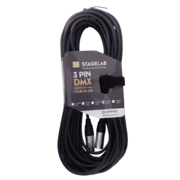 CABLE DMX 30 MTS. CABLELAB 3 PIN 1