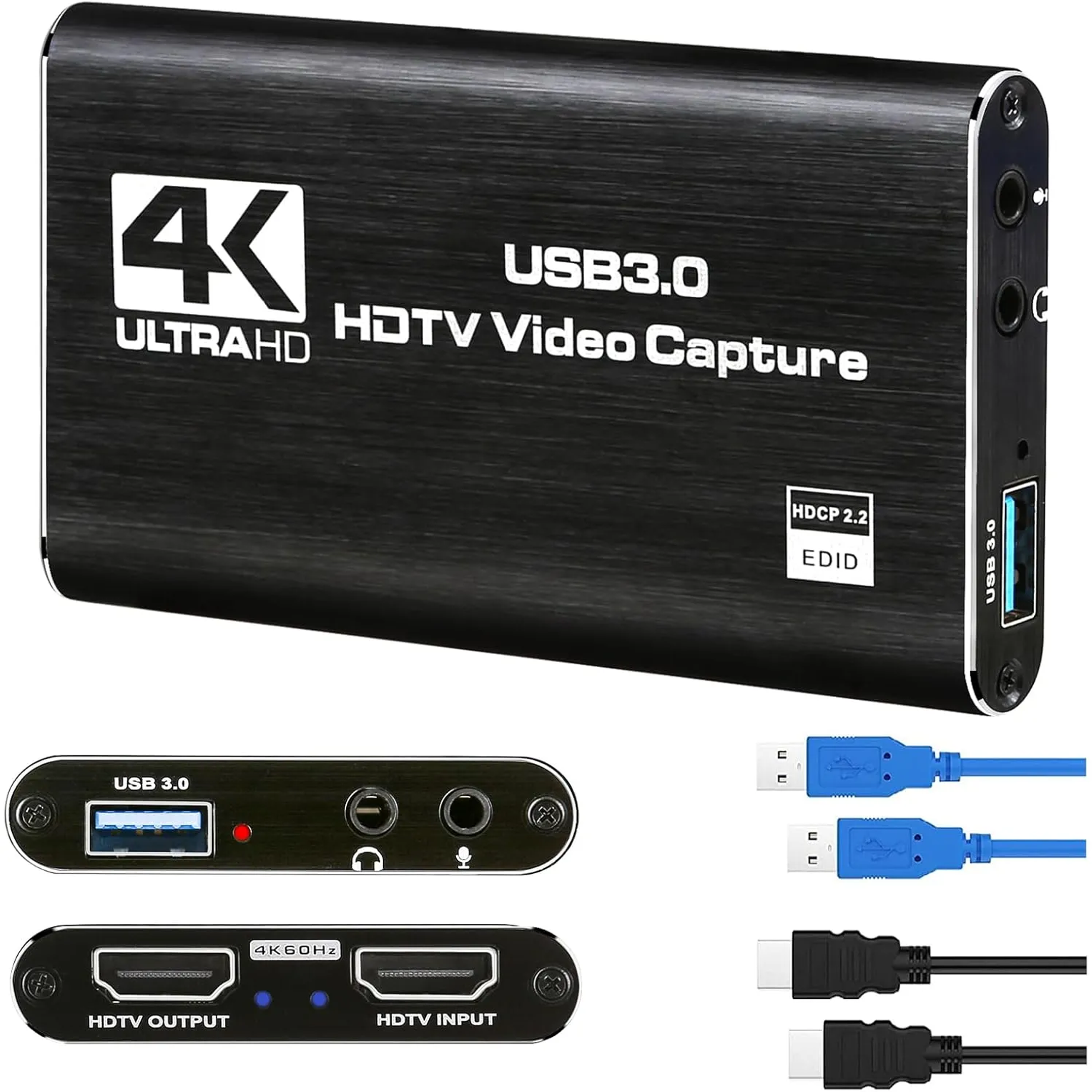 Capturadora Video Hdmi 4k Ultra Audio Mic In Streaming 3.0 1