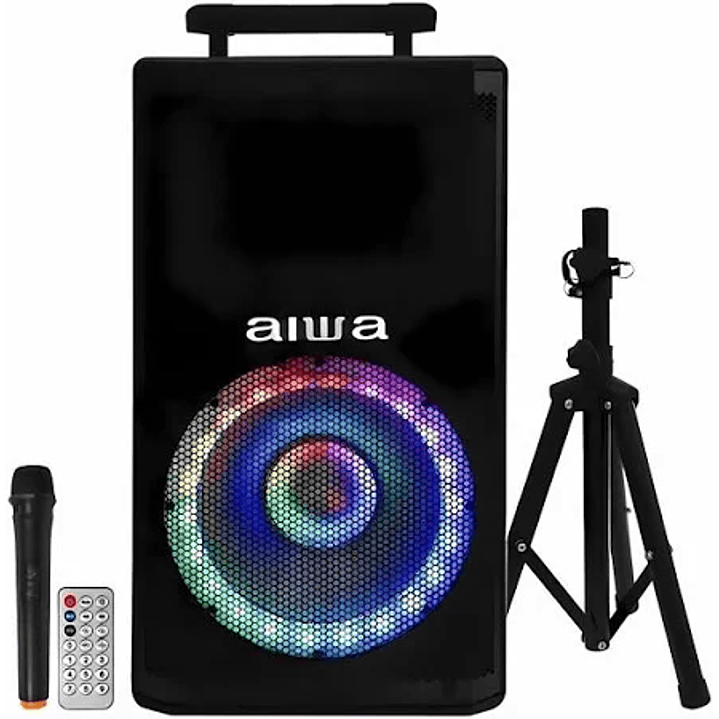 Parlante Bluetooth Portatil Karaoke 800w Tws Aiwa Awts-p12k 1