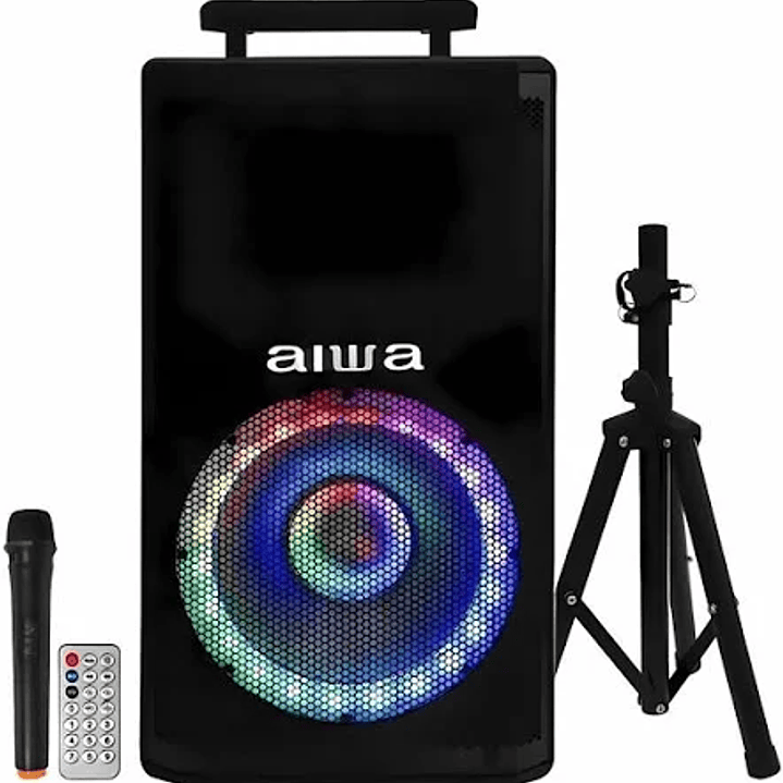 Parlante Bluetooth Portatil Karaoke 800w Tws Aiwa Awts-p12k 1