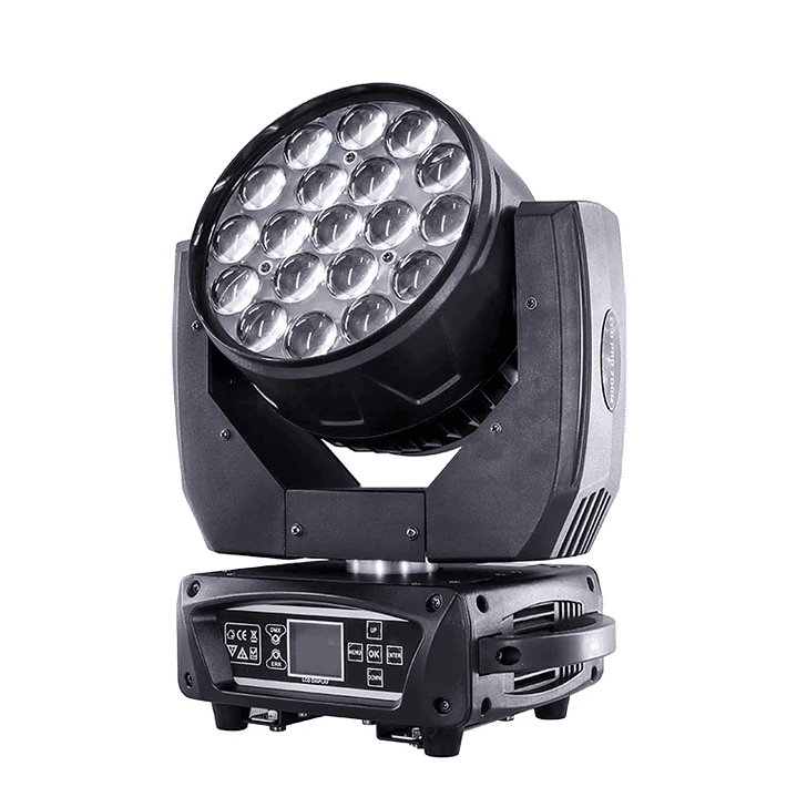 Kit*4 Cabeza Móvil Wash 19*15W + Case 2