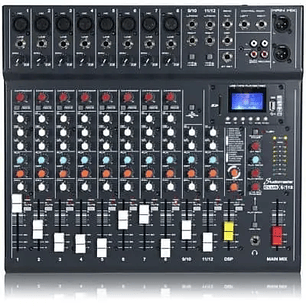 CLUB XS12R Mixer de 12 entradas con USB/SD/BT