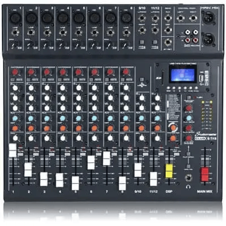 CLUB XS12R Mixer de 12 entradas con USB/SD/BT 1