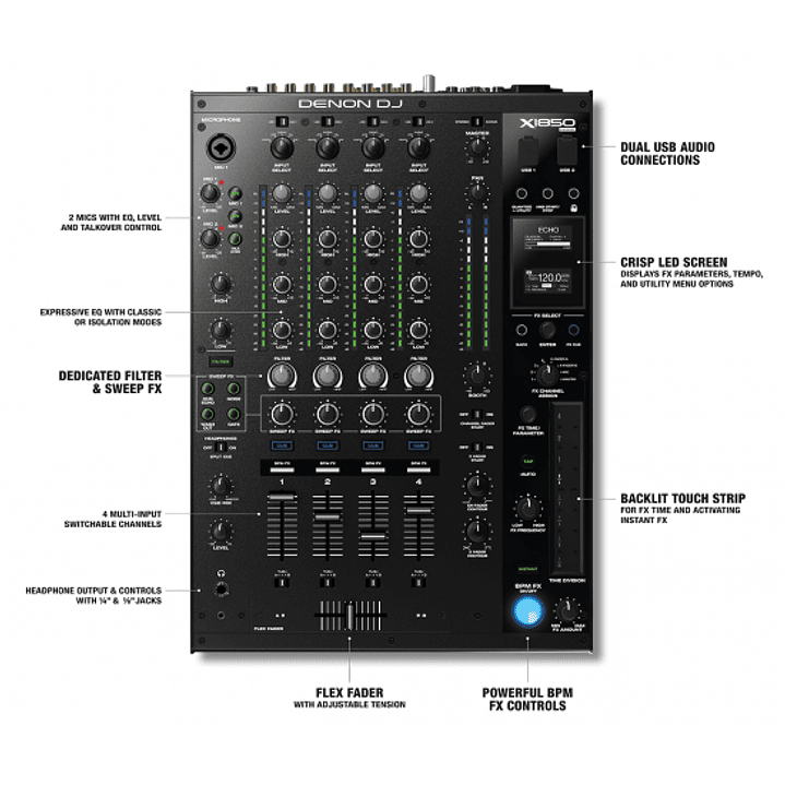 Mixer Dj Denon X1850 PRIME 2