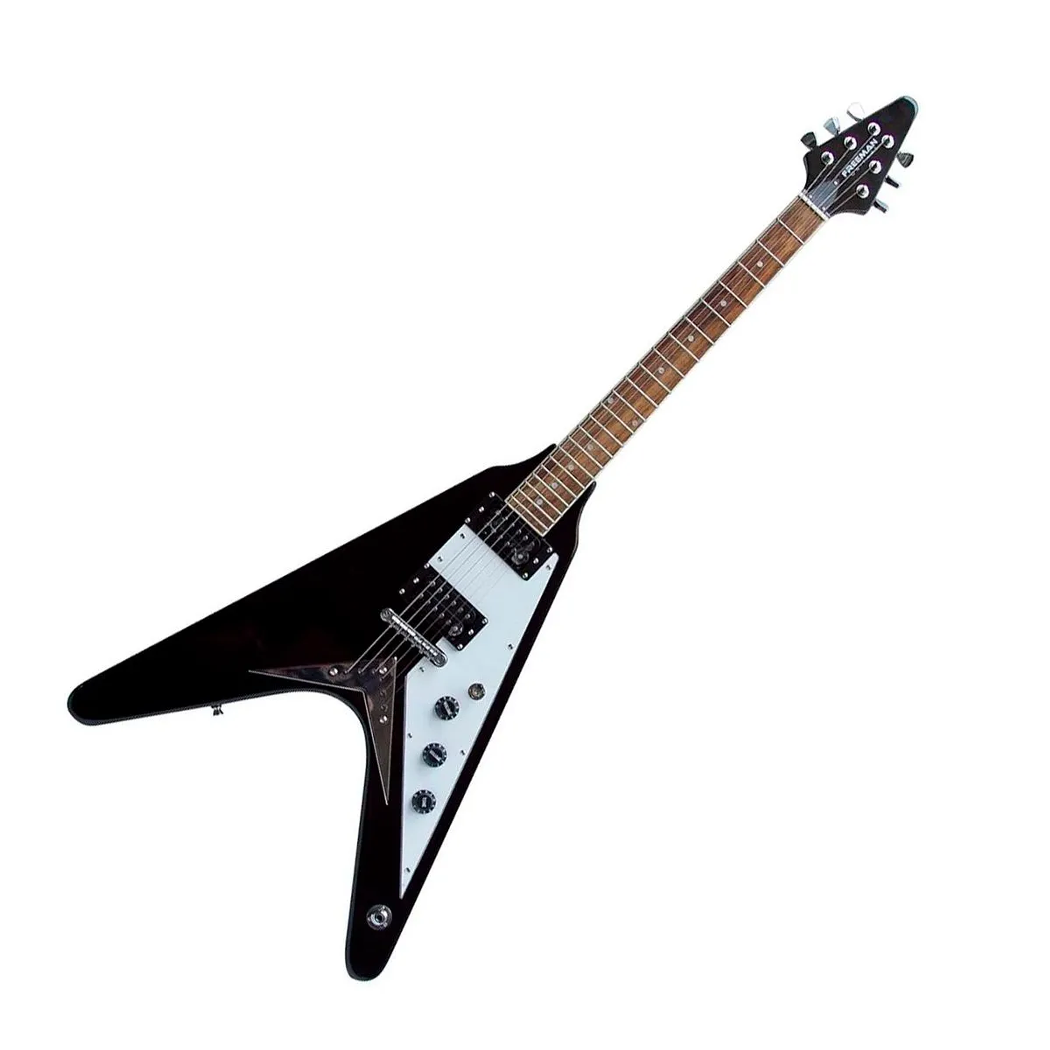 Guitarra eléctrica Freeman Flying V FRFV300 color negro 1