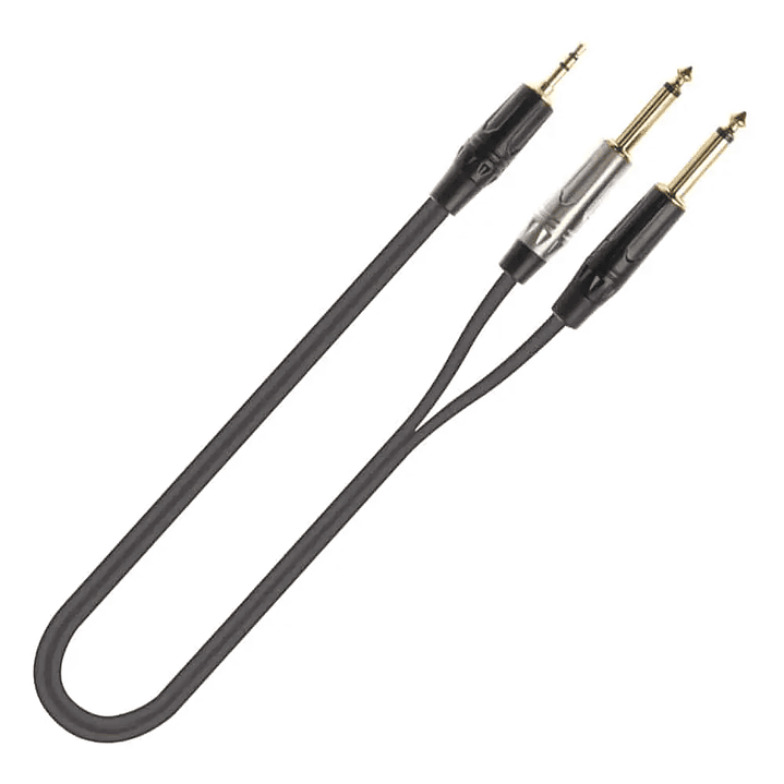 Cable de Audio Minijack Estéreo – 2 X Jack Mono 3 M – Quiklok 1