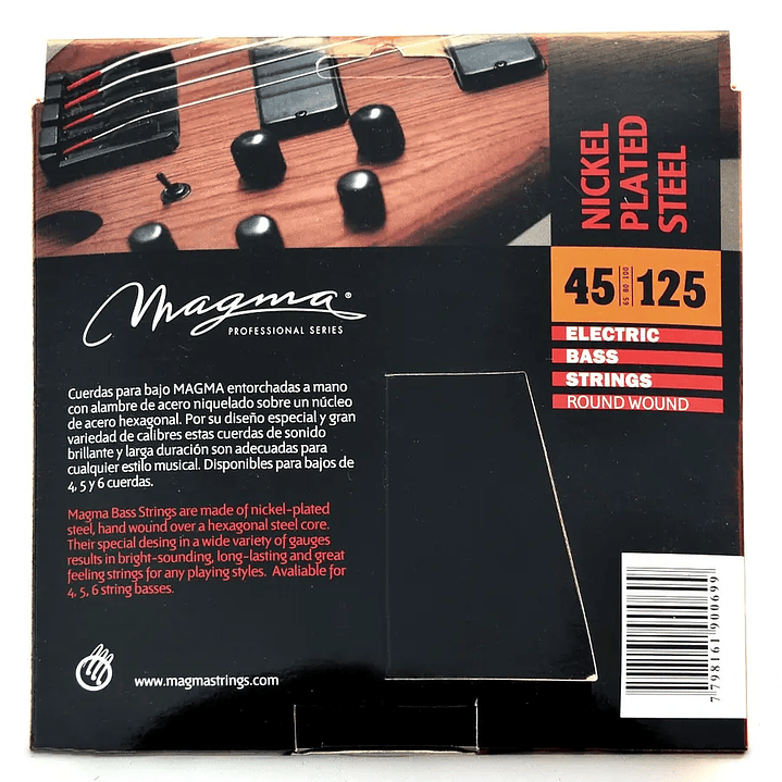 Set de Cuerdas Bajo Eléctrico BE165N Magma 2