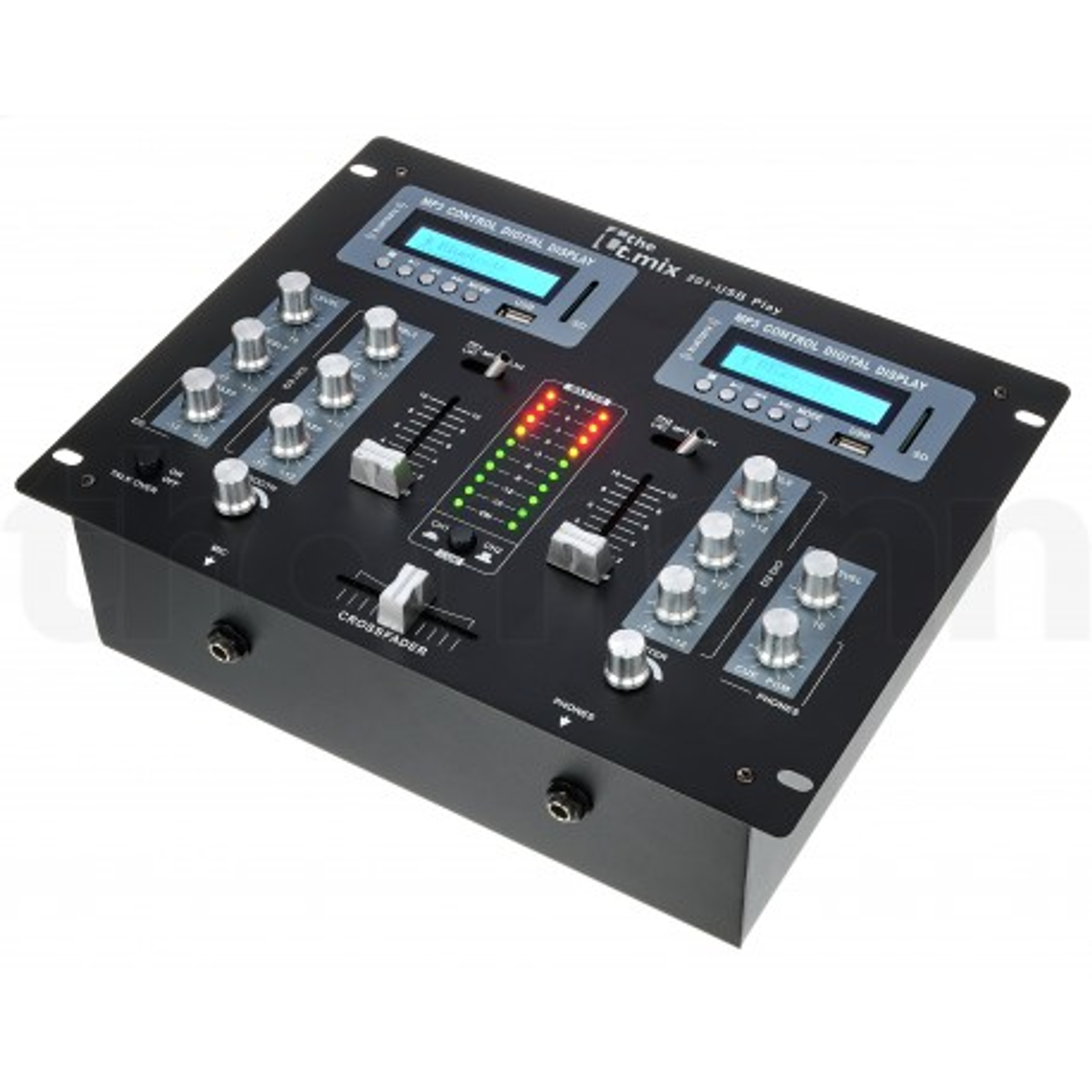 Mezclador de DJ de 2 canales con reproductor USB / SD / Bluetooth 1