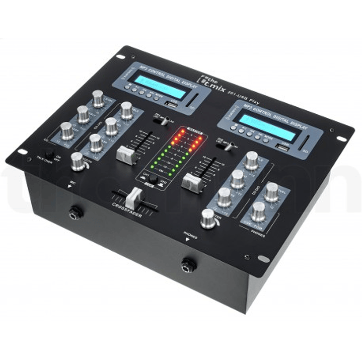 Mezclador de DJ de 2 canales con reproductor USB / SD / Bluetooth 1