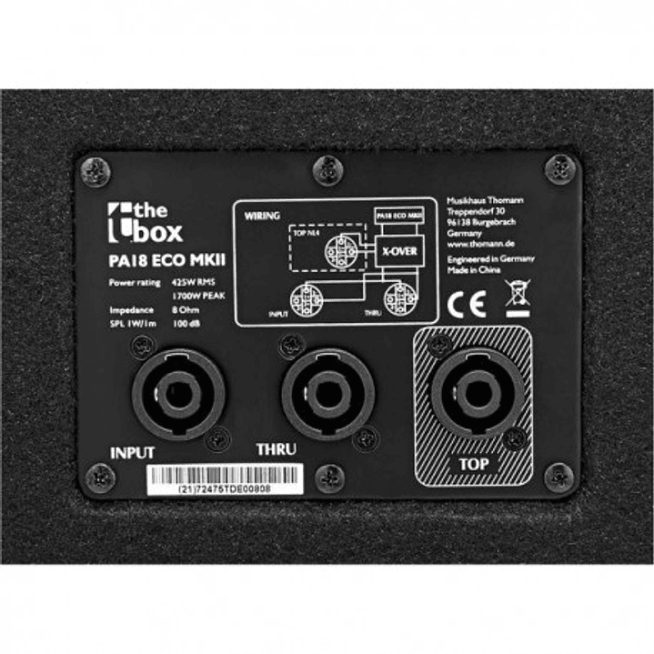 Subwoofer pasivo de 18 ECO MKII 2