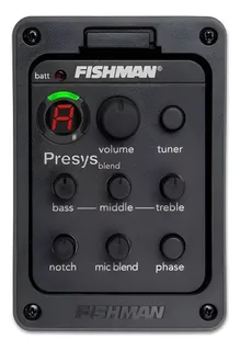 Capsula Guitarra Presys+ Control De Volumen Y Afinador Integrado Fishman PRO-PSY-201