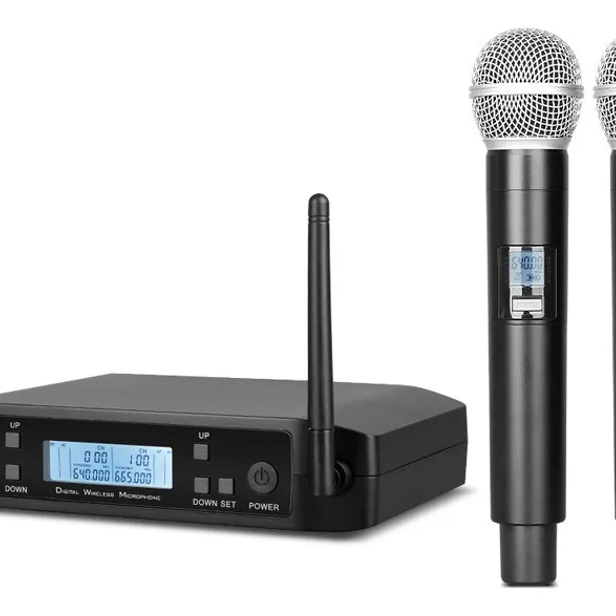 Sistema De Micrófonos Inalámbricos Dobles  Uhf 1