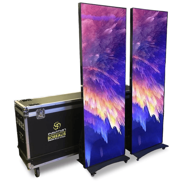 Pantalla Led Vertical Indoor 2.5 Eastman Borealis EMBLEM (Par + Case) 1