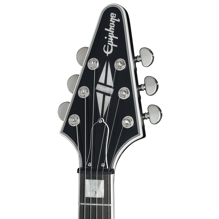 Guitarra Epiphone Flying V Prophecy, pastillas Fishman Fluence, metal negro azabache 2