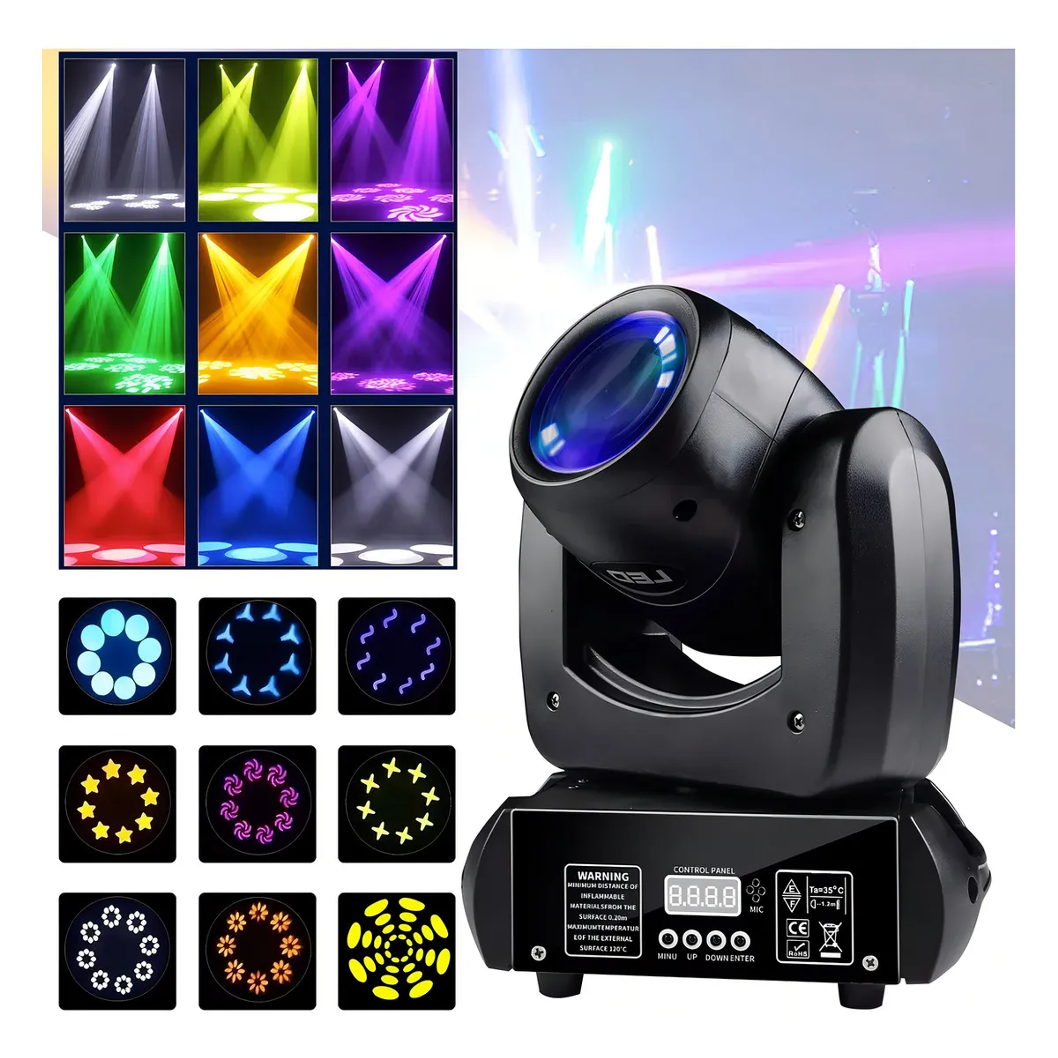  Cabeza Móvil Luz Prisma 130w 2