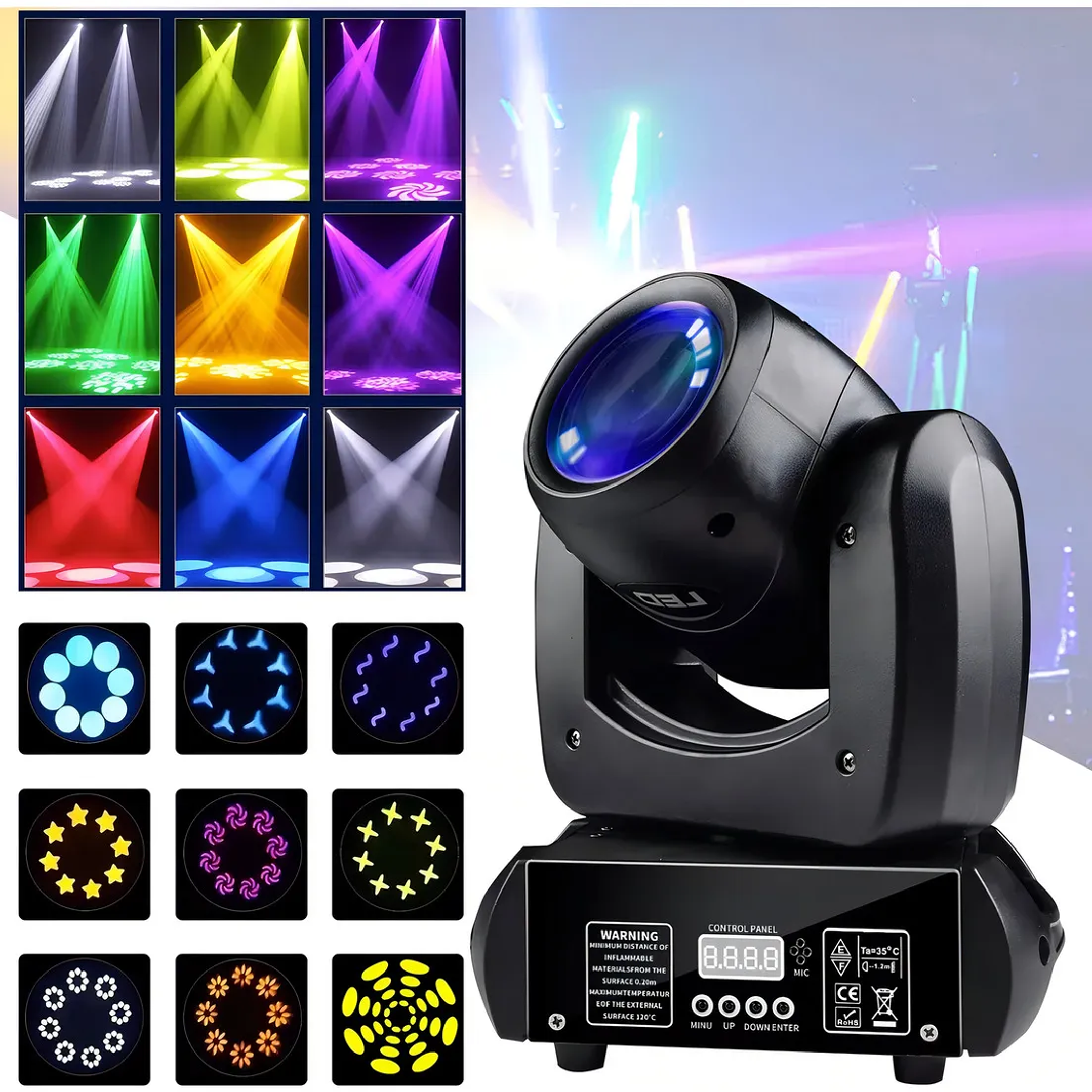  Cabeza Móvil Luz Prisma 130w 2