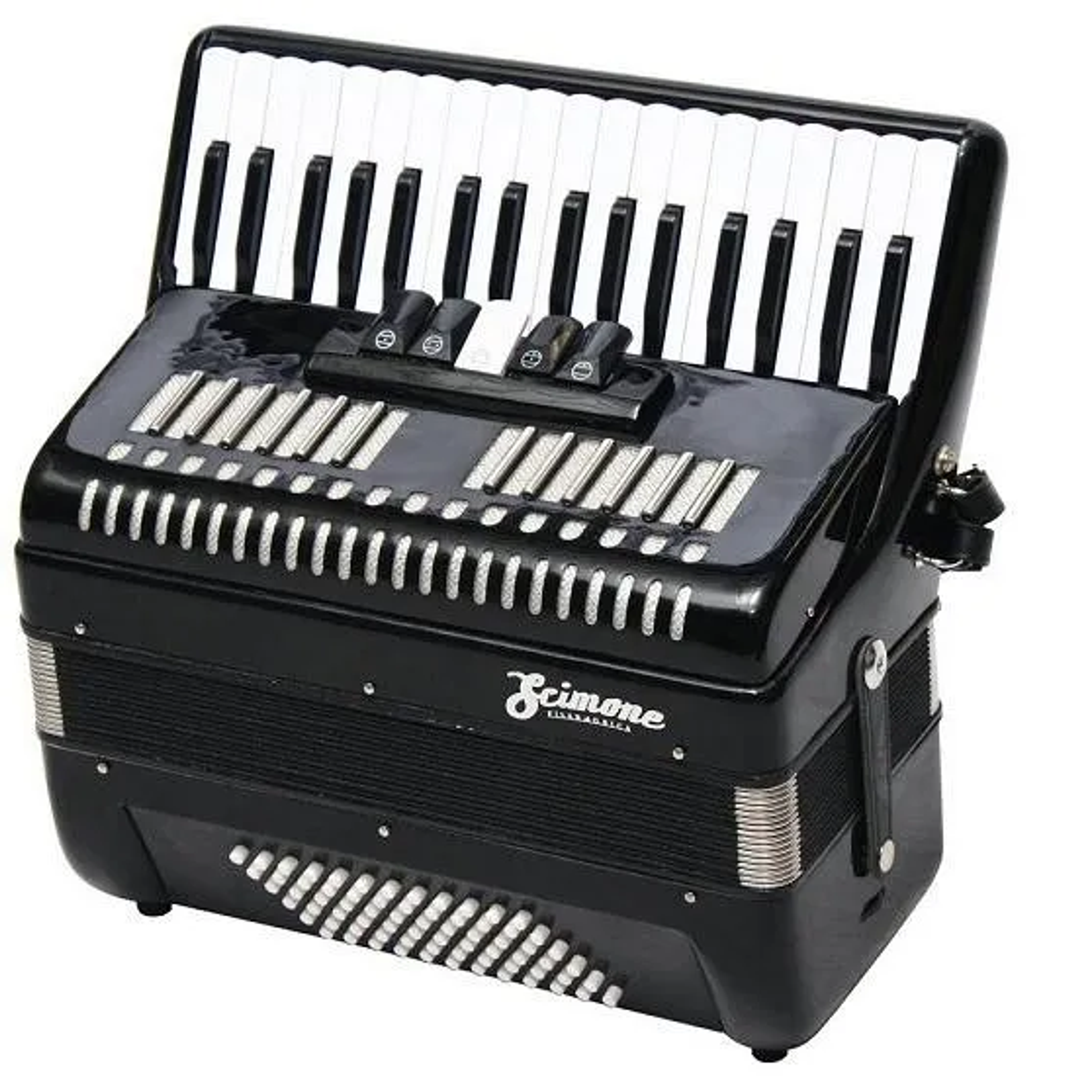 Acordeón Scimone 2353 72 bajos - 34 teclas - color negro 1
