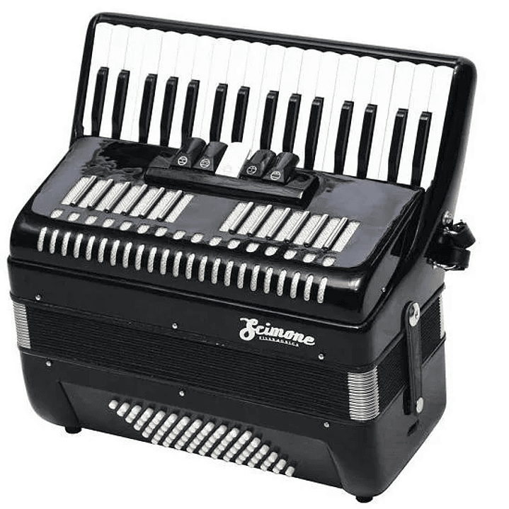 Acordeón Scimone 2353 72 bajos - 34 teclas - color negro 1
