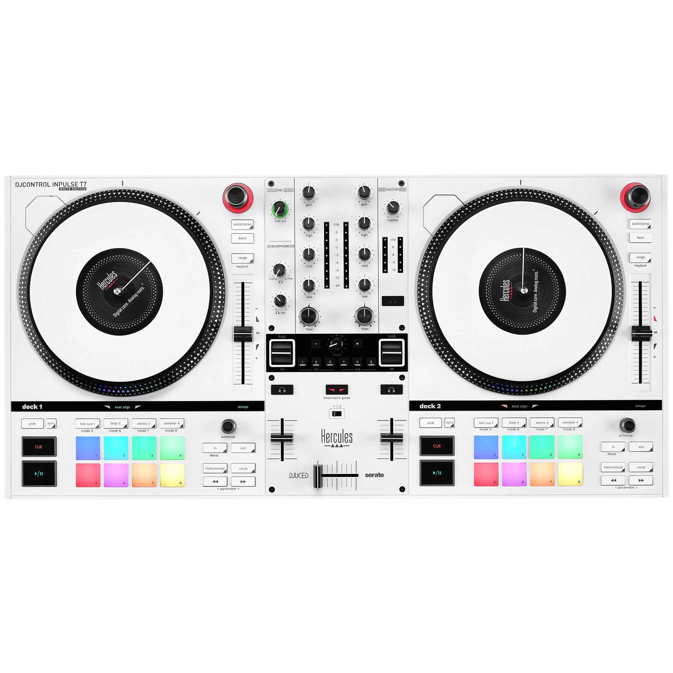 Hercules DJ Control Inpulse T7 White Edition 1
