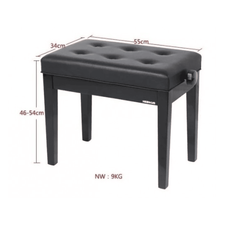 Banqueta para Piano Profesional Ajustable B211 HEBIKUO 2
