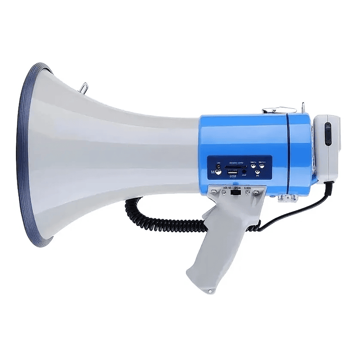 Megafono Portatil Altavoz Fuerte 50w Bateria Recargable 1