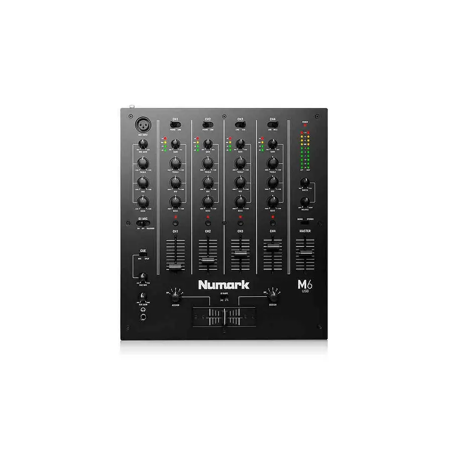 Mezclador Scratch 4 Canales Para Djs M6 Usb Black - Numark