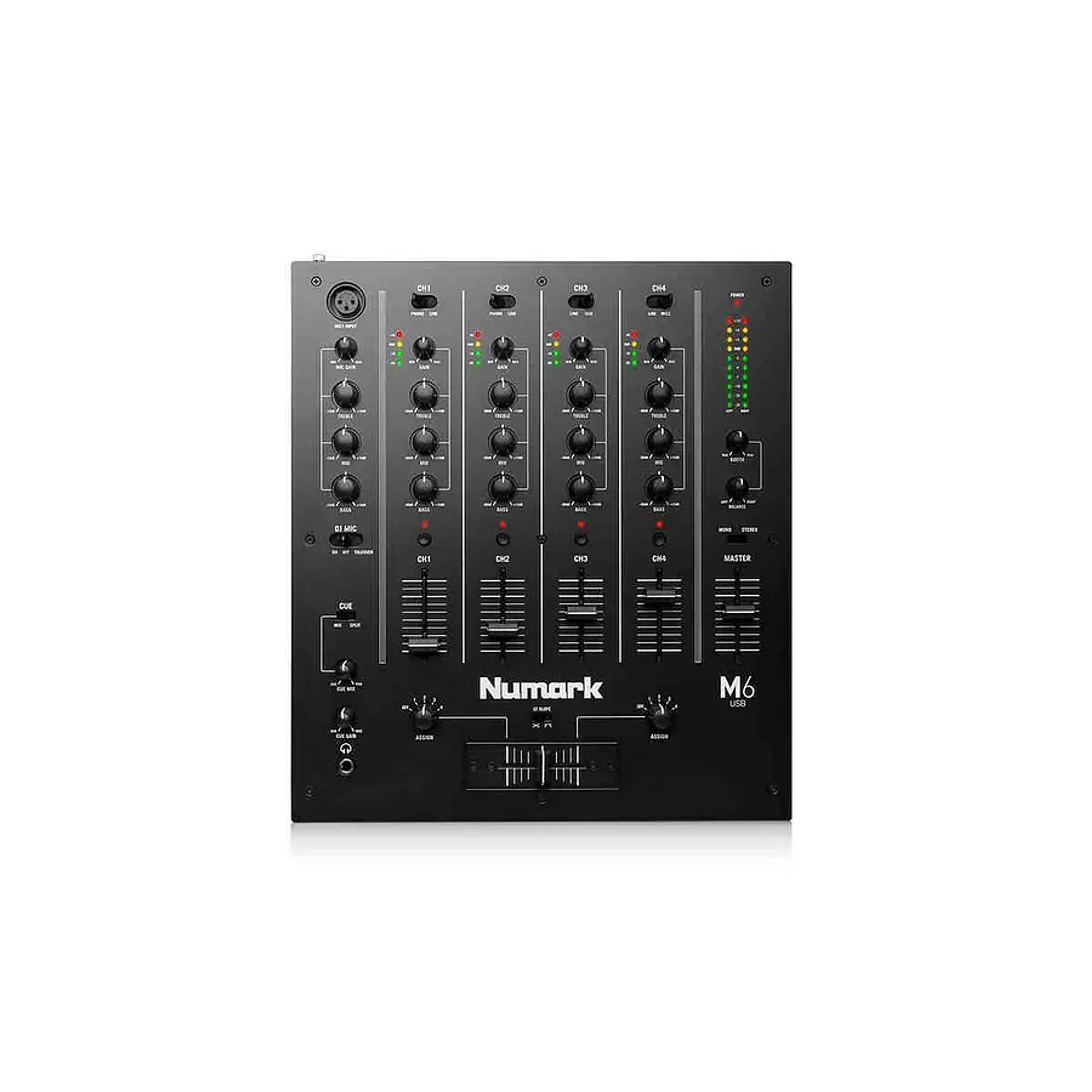 Mezclador Scratch 3 Canales Para Djs M6 Usb Black - Numark 1