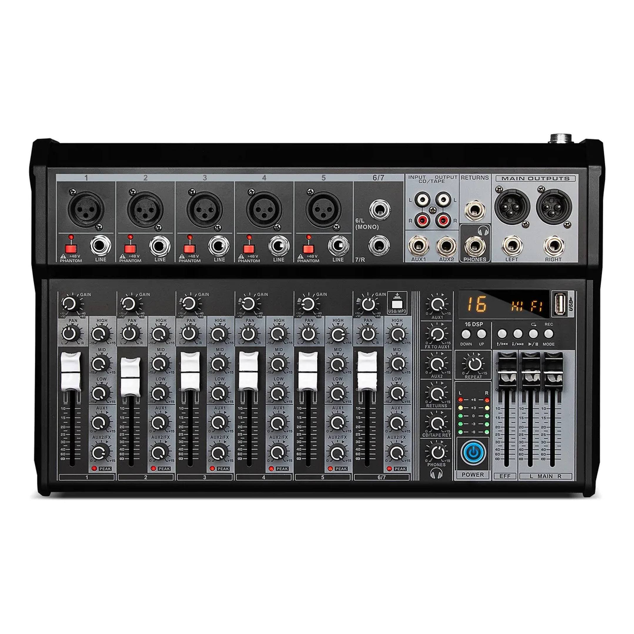 Mezclador De Sonido De 7 Canales 1