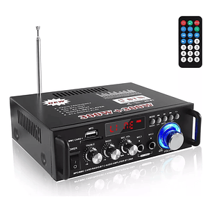 Amplificador De Audio Bluetooth Sunbuck 298a Para Casa 600w