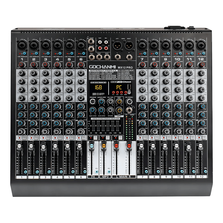 Mixer 12 Canales Usb Bluetooth 1