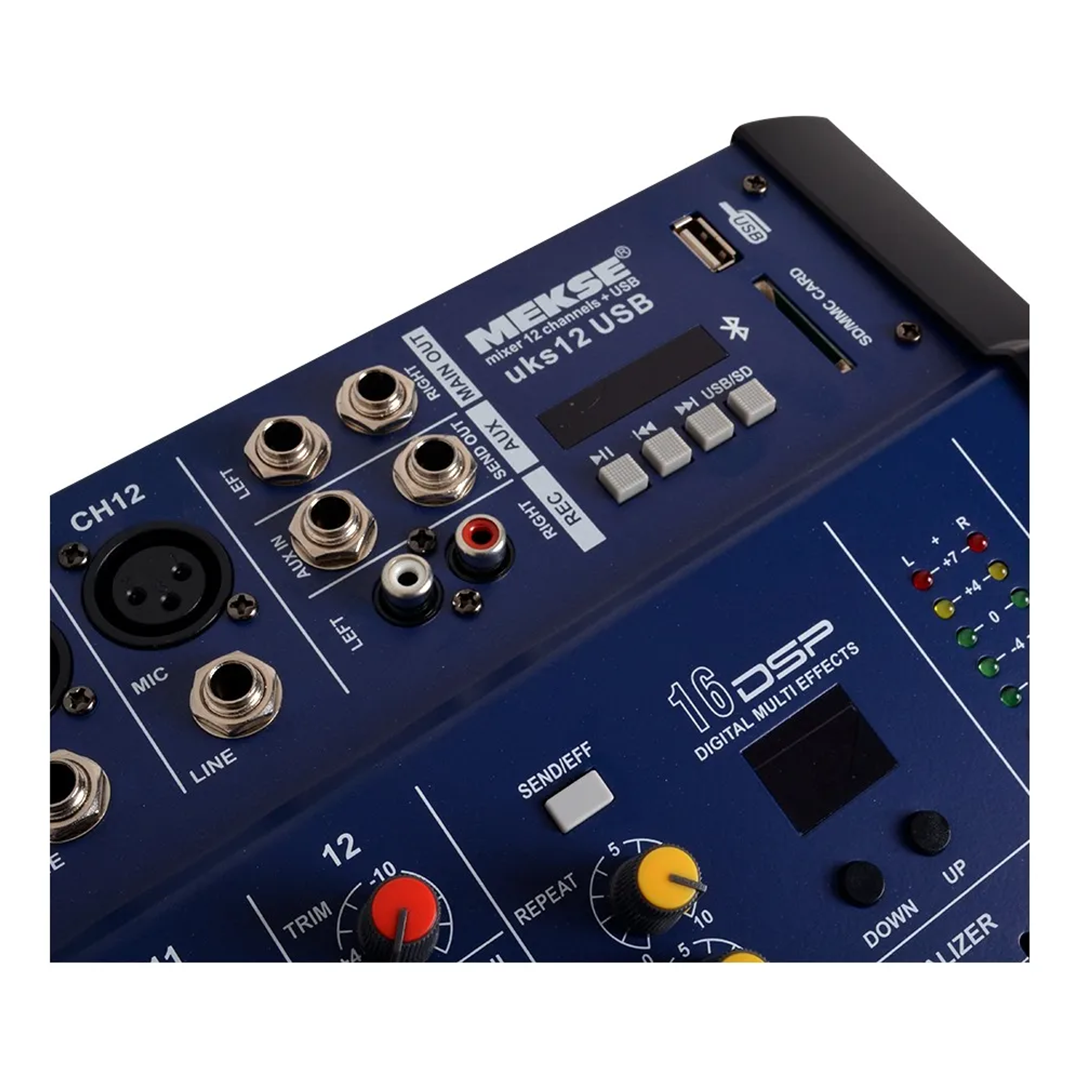 Power Mixer Mekse Mixer 12ch Bluetooth, USB 3