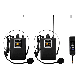 Micrófono Lavalier Inalámbrico doble Solapa