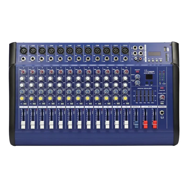 Power Mixer Mekse Mixer 12ch Bluetooth, USB 1