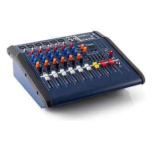 Power Mixer Consola Sonido Ampificada 6 Canales Ct-6