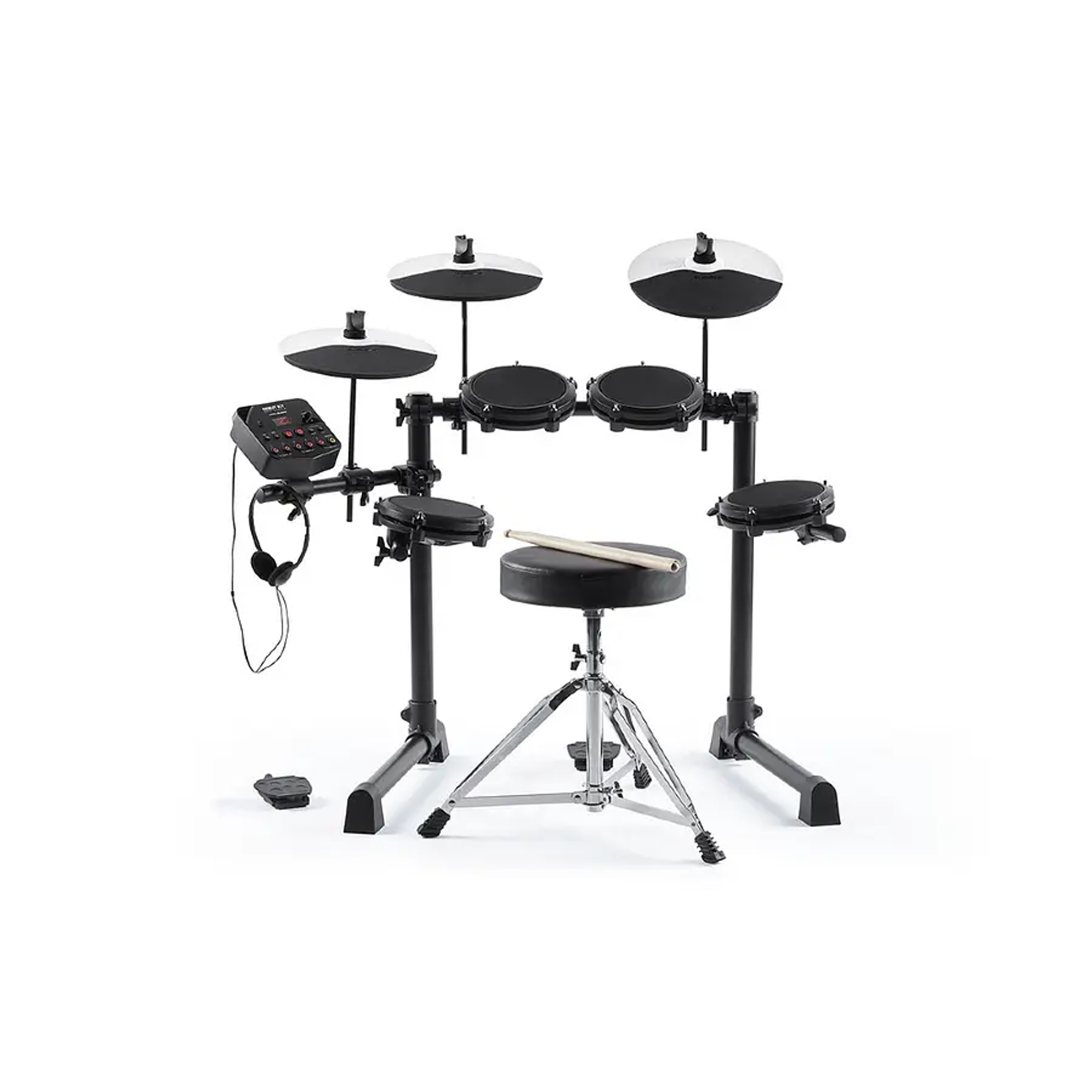 Batería Electrónica Con Sillín Debut Kit Alesis 1