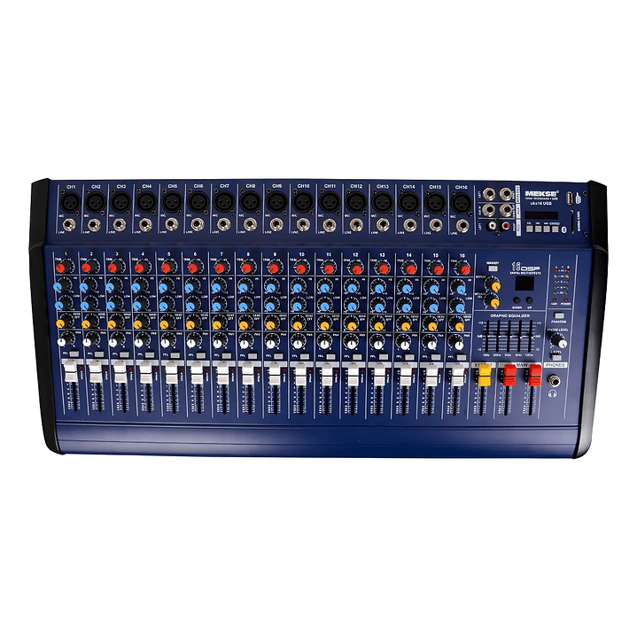 Power Mixer 16ch Bluetooth Mekse Uks-16usb 1