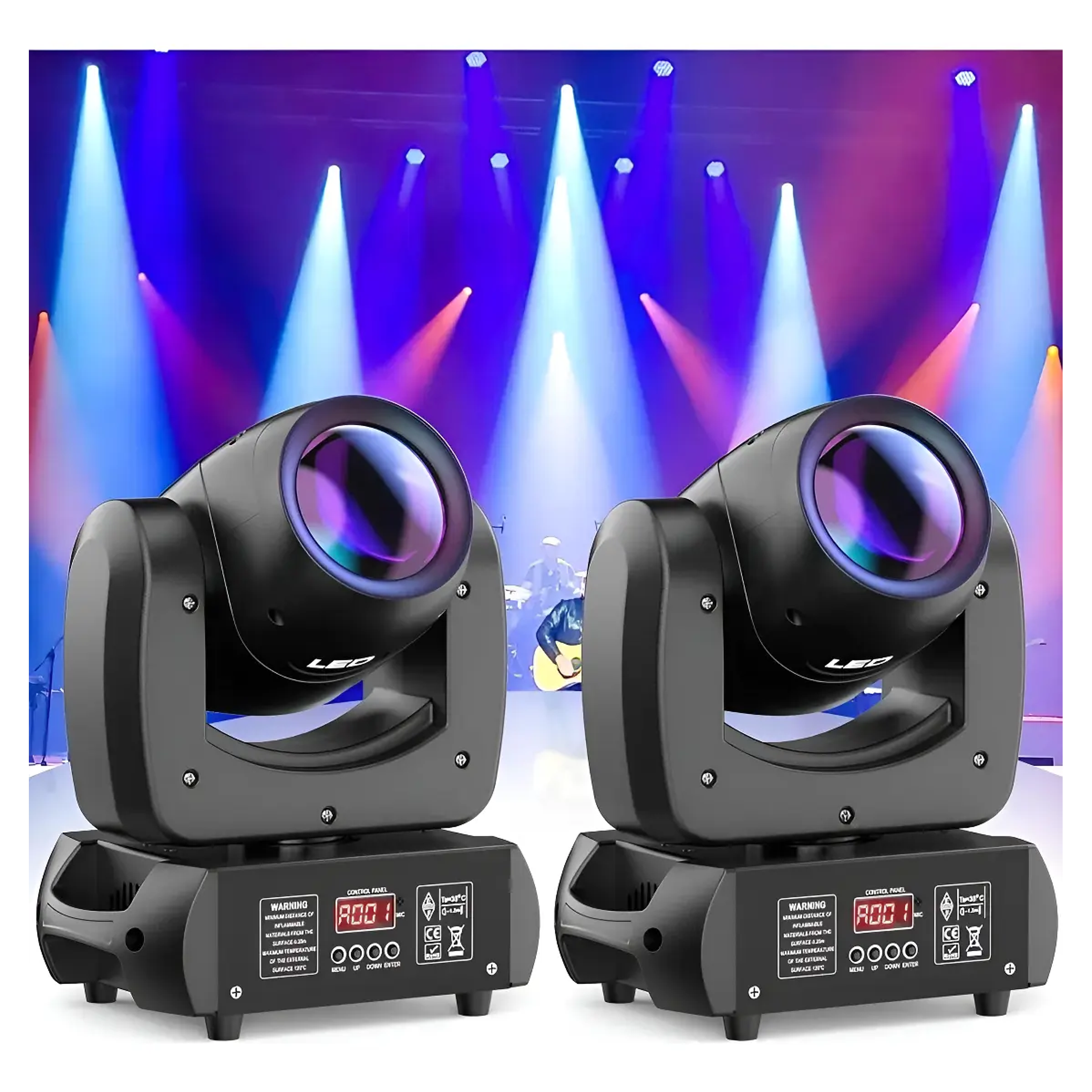 KIT *2 Cabeza Móvil Luz Prisma 130w 1