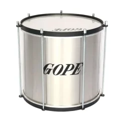 GOPE Repinique Aluminio 30cmX10″ 6 Afinadores Preto e Preto