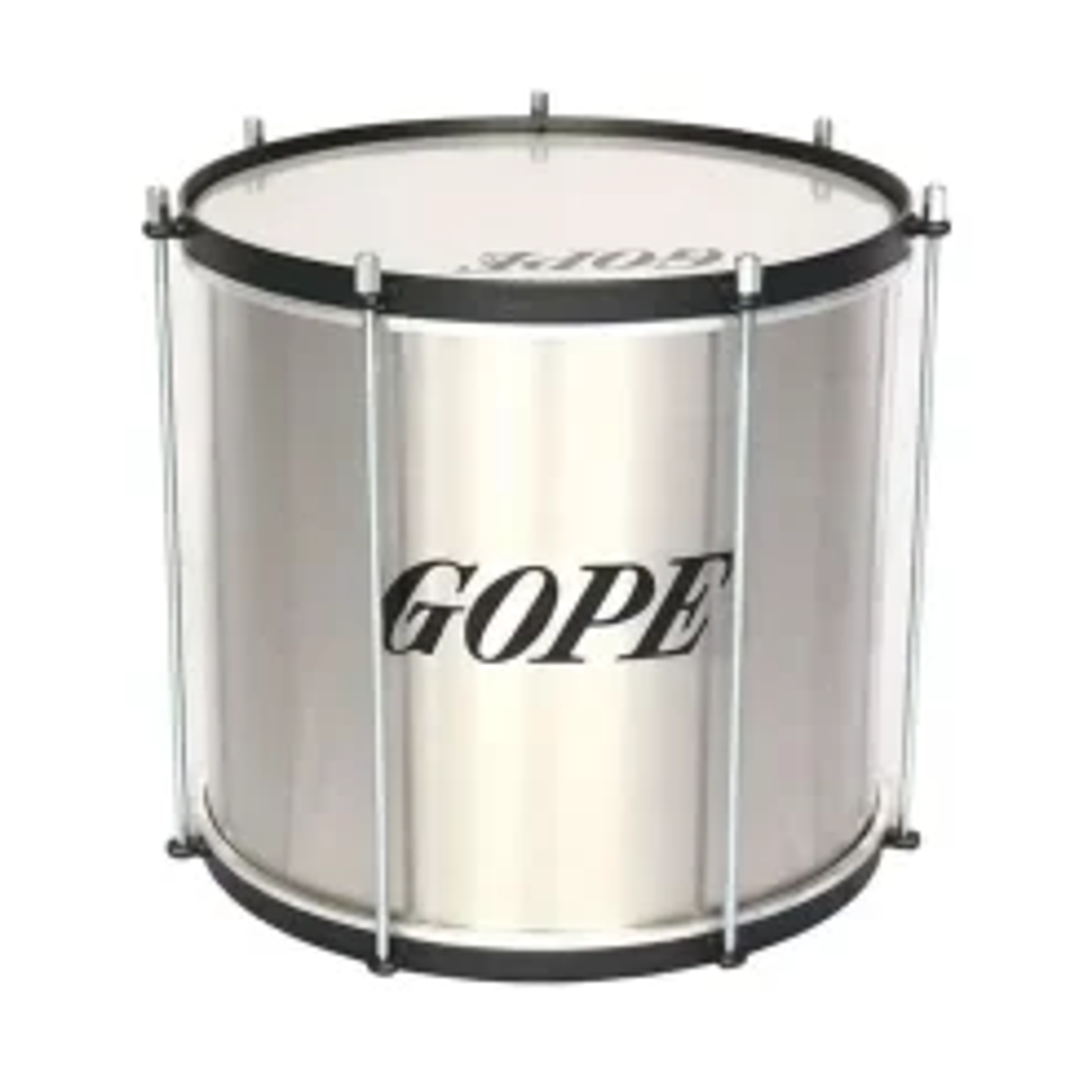 GOPE Repinique Aluminio 30cmX10″ 6 Afinadores Preto e Preto 1