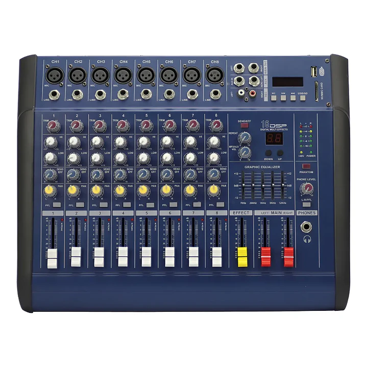 Consola Power Mixer De 8 Canales 3