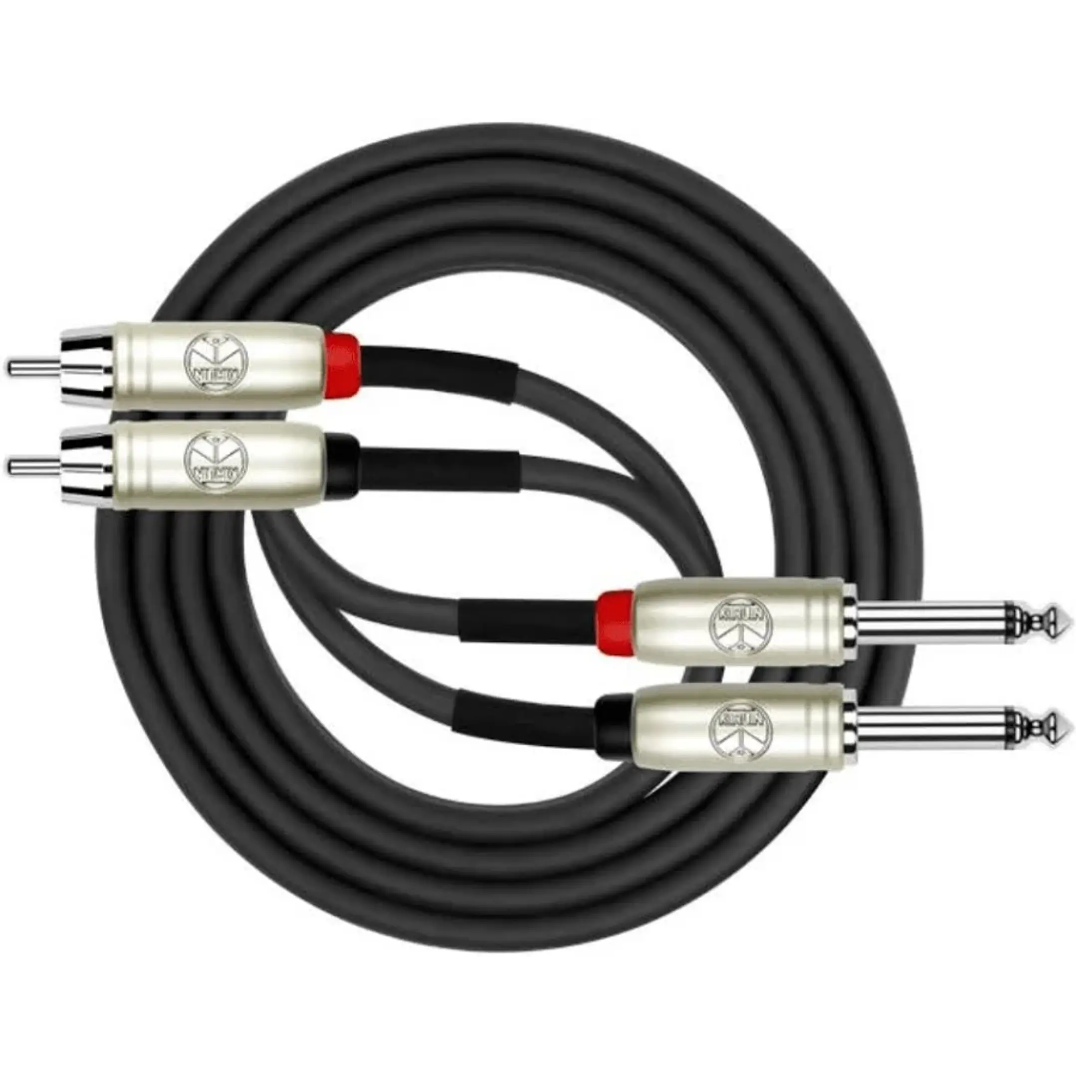 CABLE 2 RCA A 2 PLUG 6.3mm 5 METROS 1