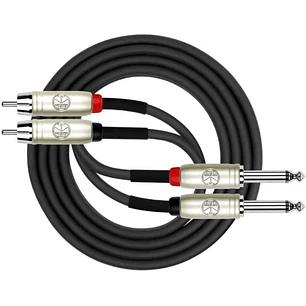 CABLE 2 RCA A 2 PLUG 6.3mm 5 METROS