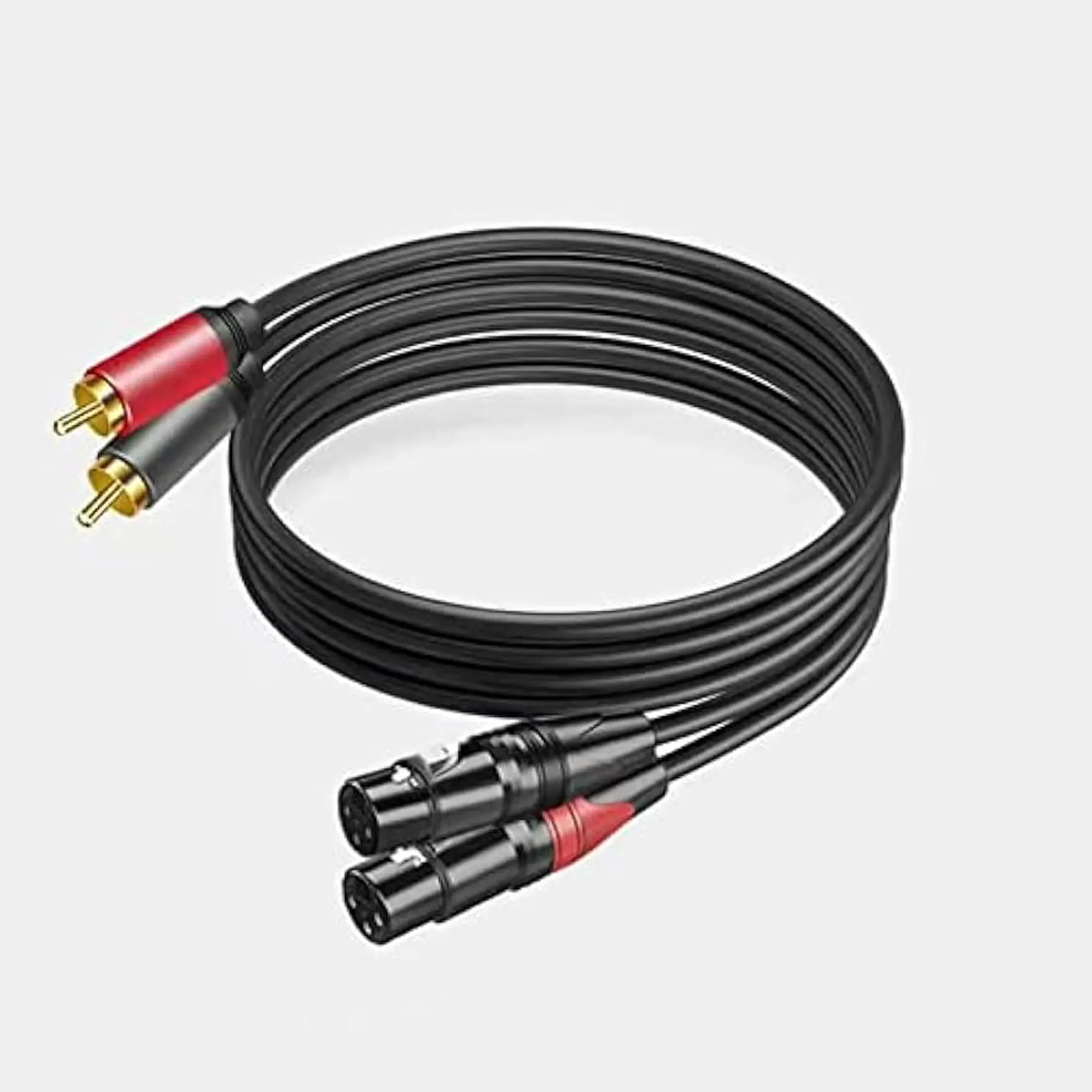 CABLE 2 RCA A 2 XLR HEMBRA 5 METROS 1