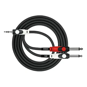 CABLE 2 PLUG 6.3mm A PLUG 3.5MM 5 METROS 