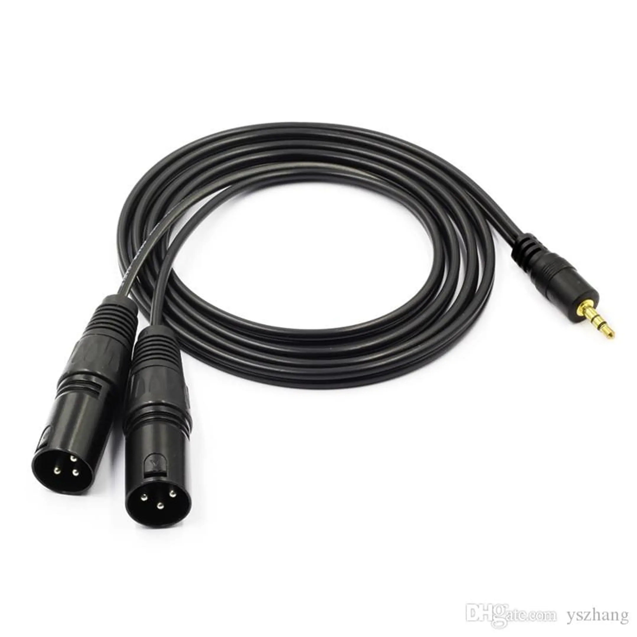 CABLE 2 XLR MACHO A PLUG 3.5MM 2 METROS 1