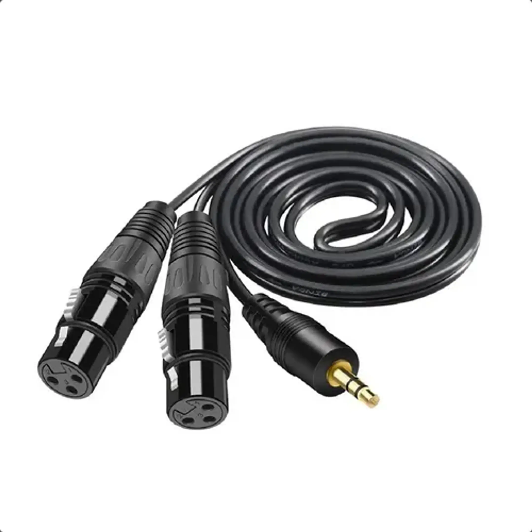 CABLE 2 XLR HEMBRA A PLUG 3.5MM 2 METROS 1