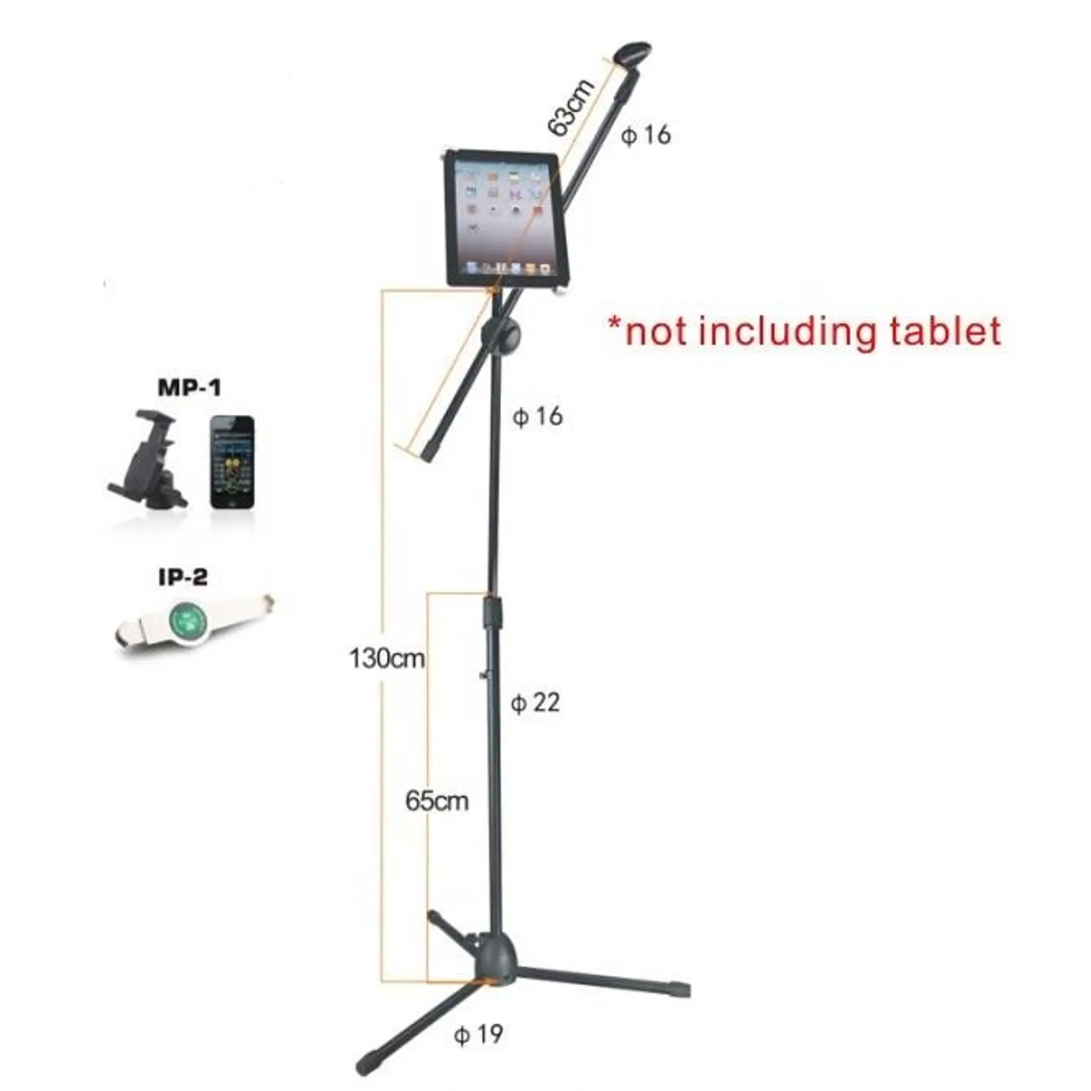 PEDESTAL DE MICROFONO + TABLET/TELEFONO 1