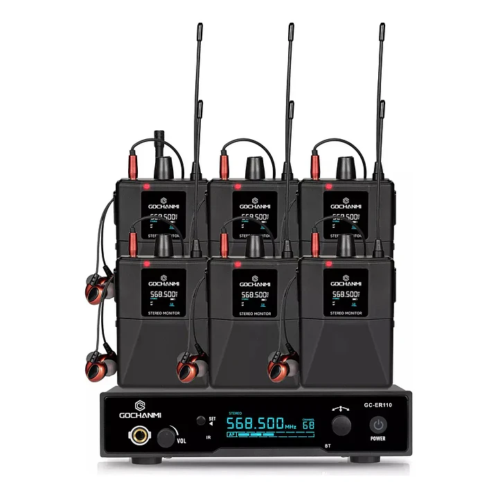 Sistema Monitoreo Gc Er110 1 Canal Estereo Con 6 Receptores 1