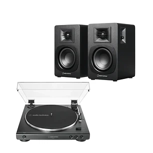 Pack Tornamesa AT-LP60X + Parlantes AT-SP3X - Sistema Completo